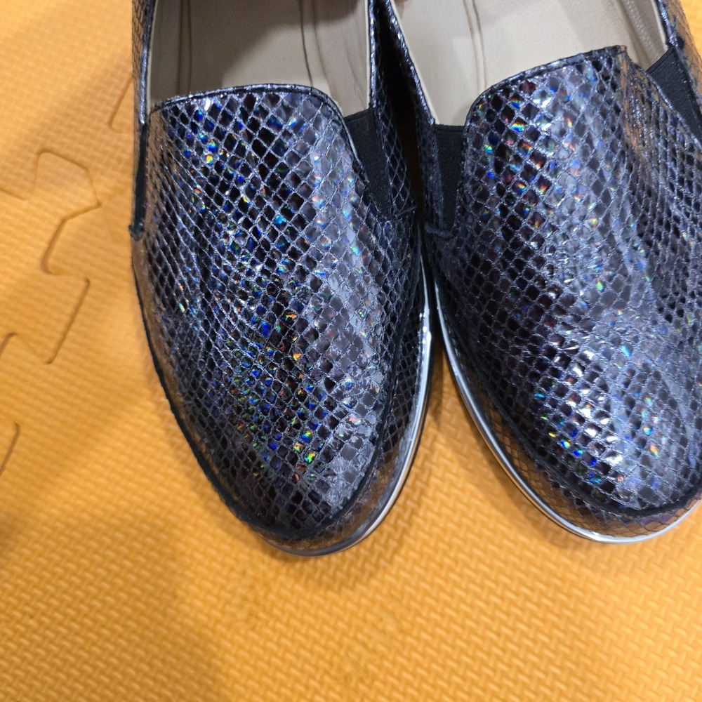 Gianni Ferrante Italy Women's Loafers Size 39 US 9.5-10 | 26cm Holographic Snake - Picture 8 of 12